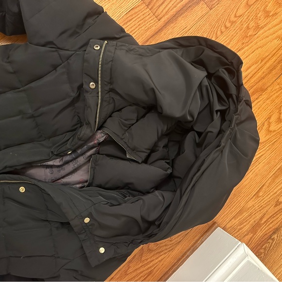 Cole Haan Women's Black Long Puffer Jacket - Picture 4 of 9
